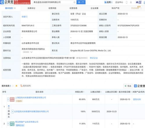 藍色光標青島布局數字傳媒，賦能數字文化創意新生態